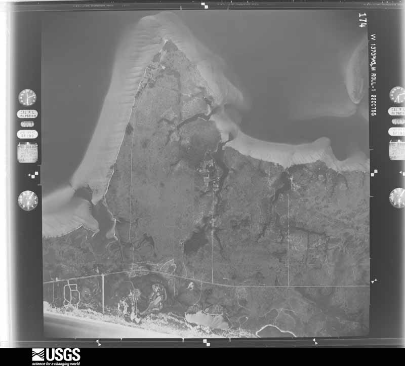 U.S. Geological Survey aerial photograph, 1955-10-23, scale 1:30000