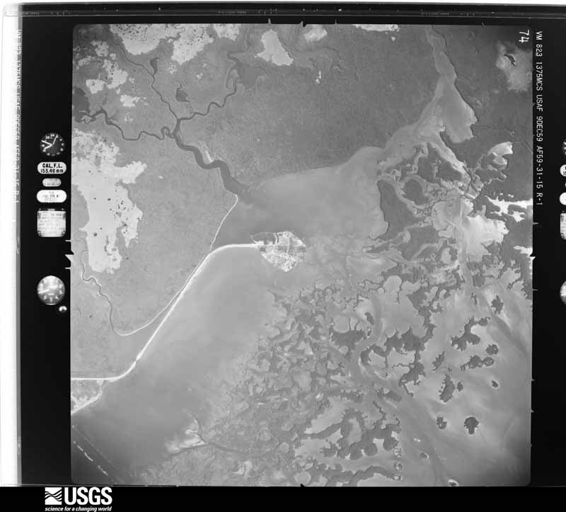 U.S. Geological Survey aerial photograph, 1959-12-09, scale 1:40000