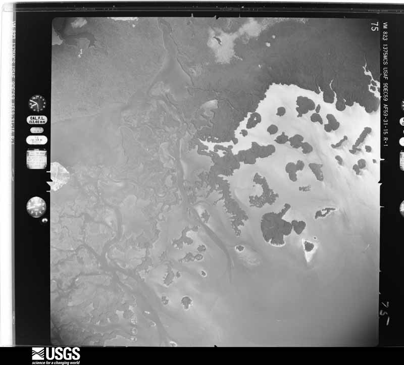 U.S. Geological Survey aerial photograph, 1959-12-09, scale 1:40000
