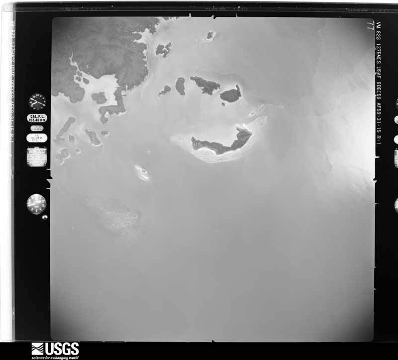 U.S. Geological Survey aerial photograph, 1959-12-09, scale 1:40000