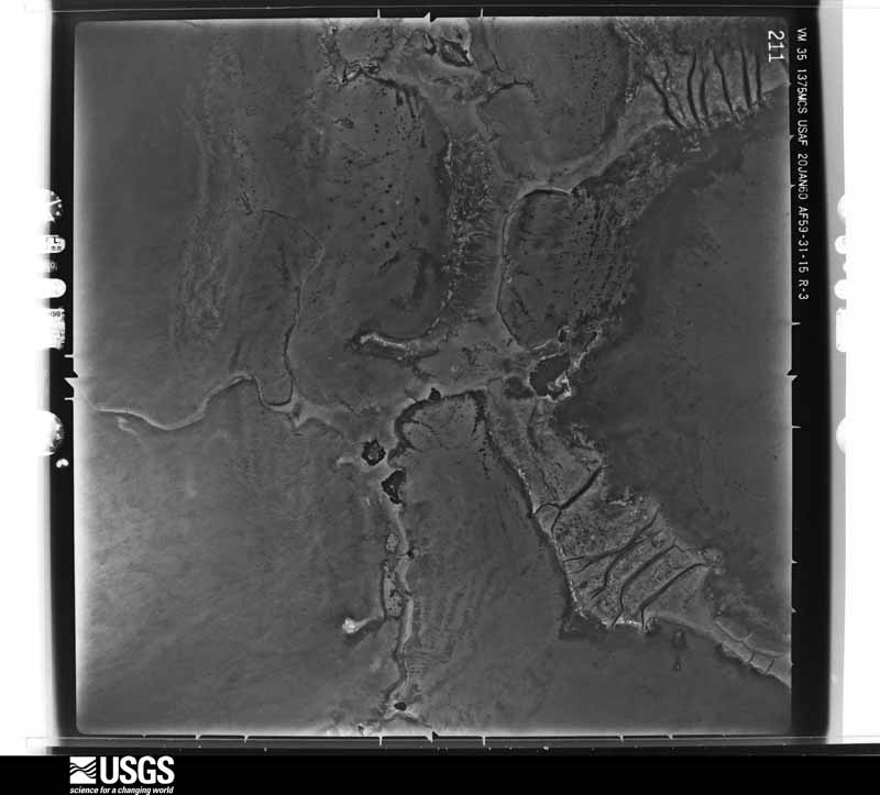 U.S. Geological Survey aerial photograph, 1960-01-20, scale 1:40000
