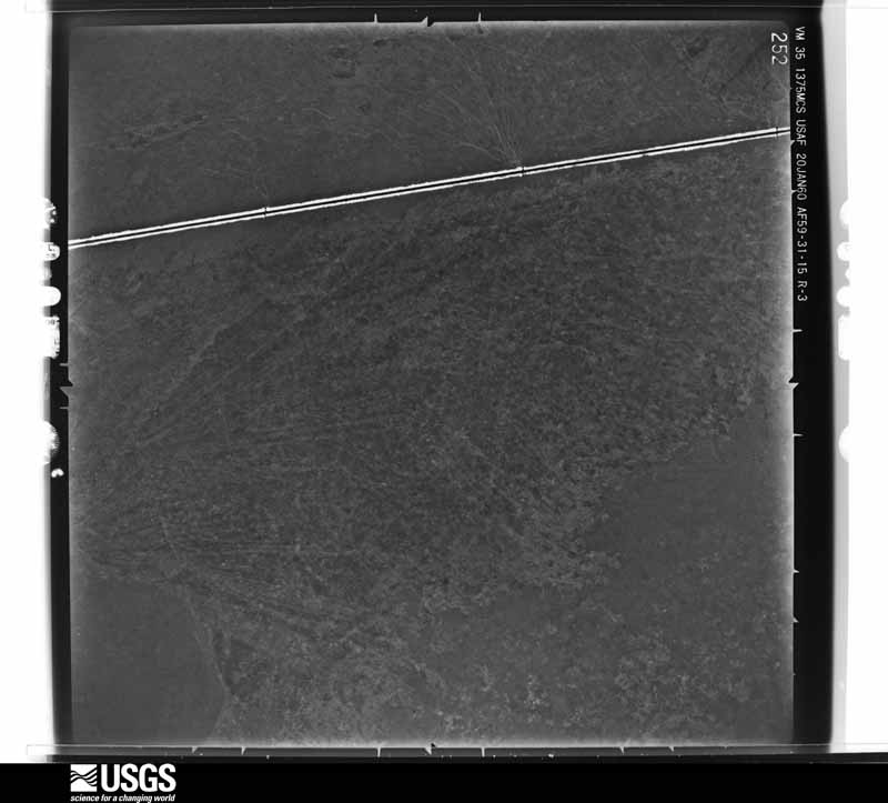 U.S. Geological Survey aerial photograph, 1960-01-20, scale 1:40000