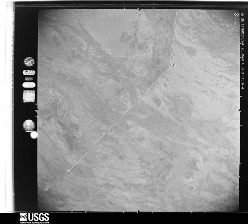 U.S. Geological Survey aerial photograph, 1960-01-20, scale 1:40000