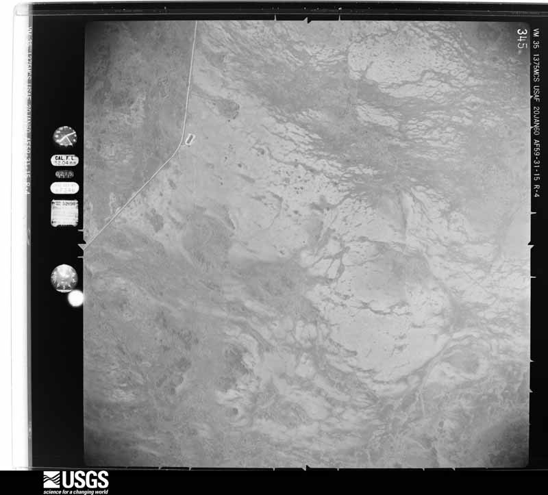 U.S. Geological Survey aerial photograph, 1960-01-20, scale 1:40000