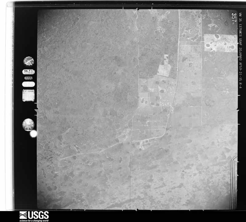 U.S. Geological Survey aerial photograph, 1960-01-20, scale 1:40000