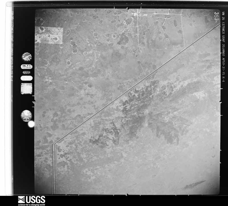 U.S. Geological Survey aerial photograph, 1960-01-20, scale 1:40000