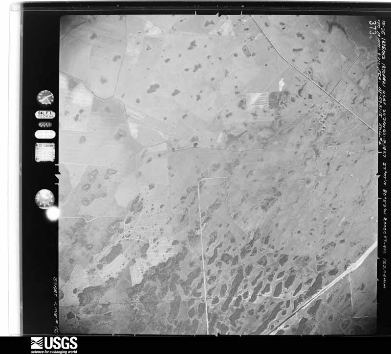 U.S. Geological Survey aerial photograph, 1960-01-20, scale 1:40000