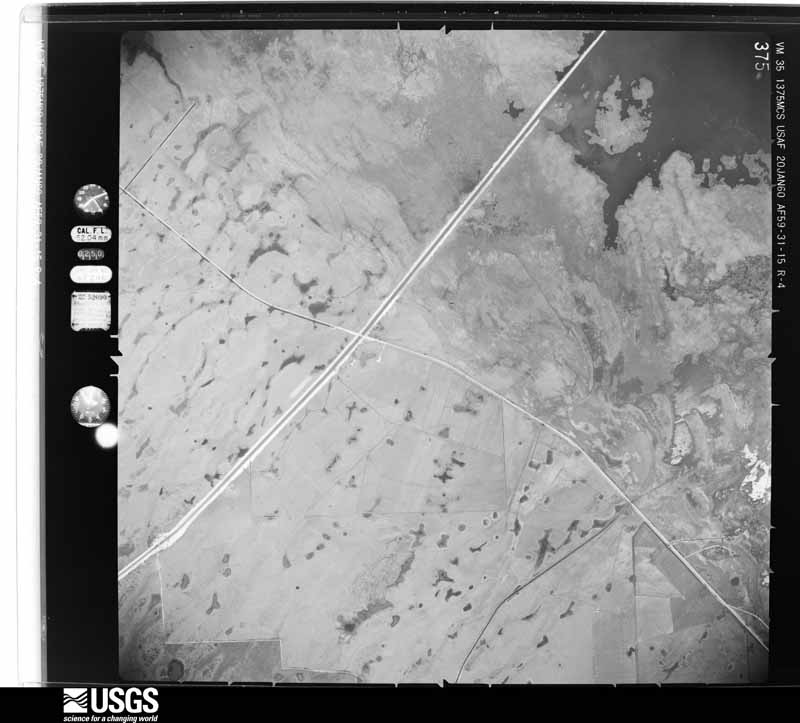 U.S. Geological Survey aerial photograph, 1960-01-20, scale 1:40000