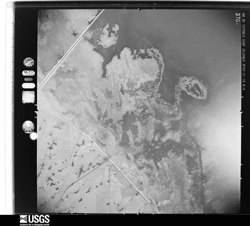U.S. Geological Survey aerial photograph, 1960-01-20, scale 1:40000