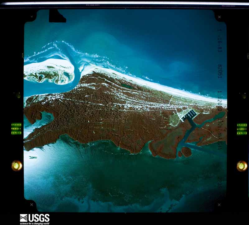 U.S. Geological Survey aerial photograph, 1983-01-16, scale 1:14837