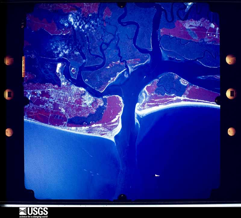 U.S. Geological Survey aerial photograph, 1989-04-02, scale 1:65000