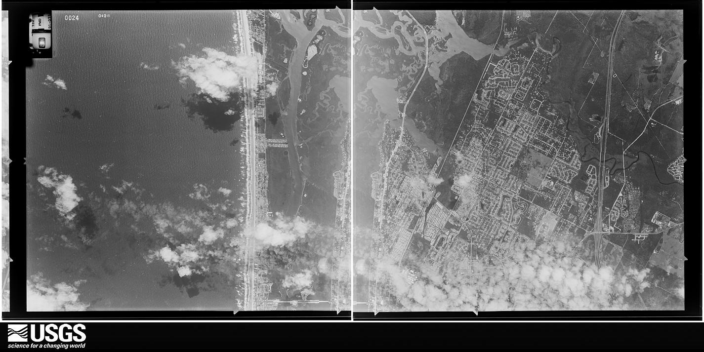 U.S. Geological Survey aerial photograph, 1991-04-03, scale 1:33000