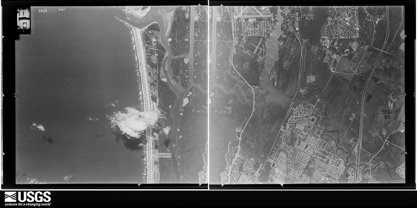U.S. Geological Survey aerial photograph, 1991-04-03, scale 1:33000