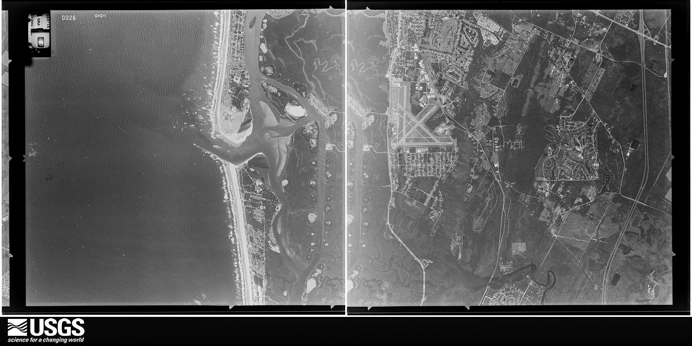 U.S. Geological Survey aerial photograph, 1991-04-03, scale 1:33000
