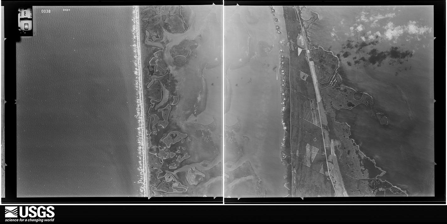 U.S. Geological Survey aerial photograph, 1991-04-03, scale 1:33000