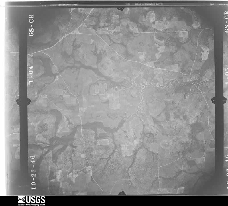 U.S. Geological Survey aerial photograph, 1946-10-23, scale 1:27200