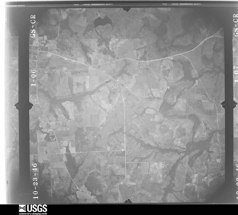 U.S. Geological Survey aerial photograph, 1946-10-23, scale 1:27200
