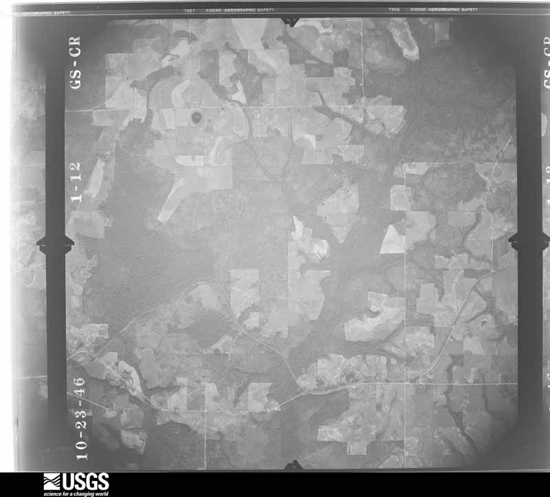 U.S. Geological Survey aerial photograph, 1946-10-23, scale 1:27200