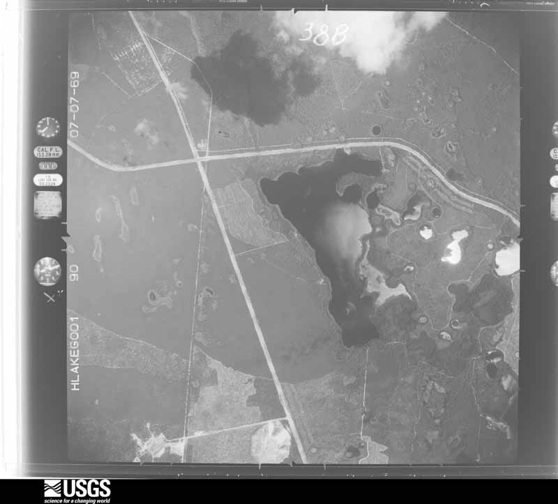 U.S. Geological Survey aerial photograph, 1969-07-07, scale 1:20000