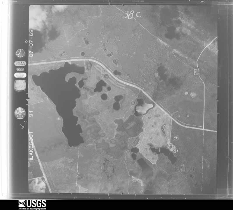 U.S. Geological Survey aerial photograph, 1969-07-07, scale 1:20000