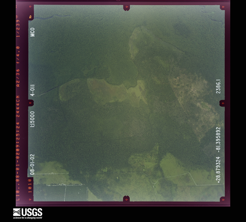 U.S. Geological Survey aerial photograph, 2002-08-01, scale 1:15000