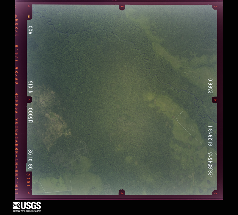 U.S. Geological Survey aerial photograph, 2002-08-01, scale 1:15000