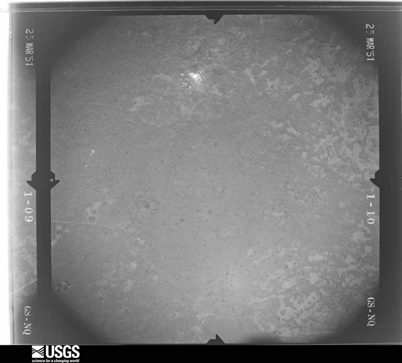 U.S. Geological Survey aerial photograph, 1951-03-25, scale 1:32800