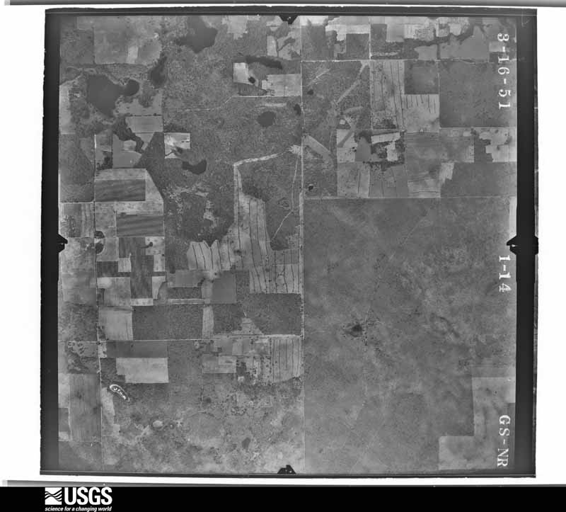 U.S. Geological Survey aerial photograph, 1951-03-16, scale 1:24000