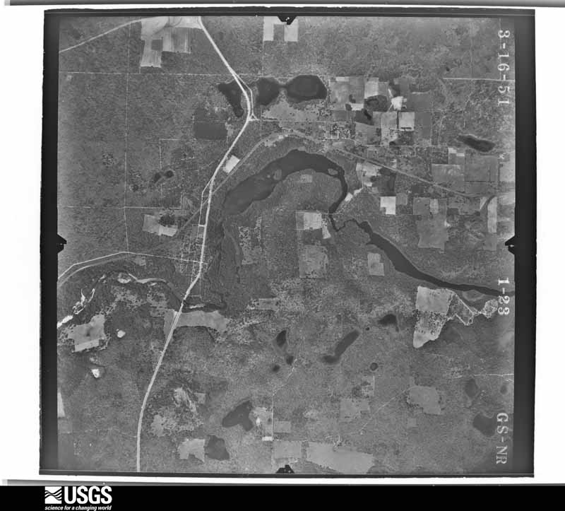 U.S. Geological Survey aerial photograph, 1951-03-16, scale 1:24000