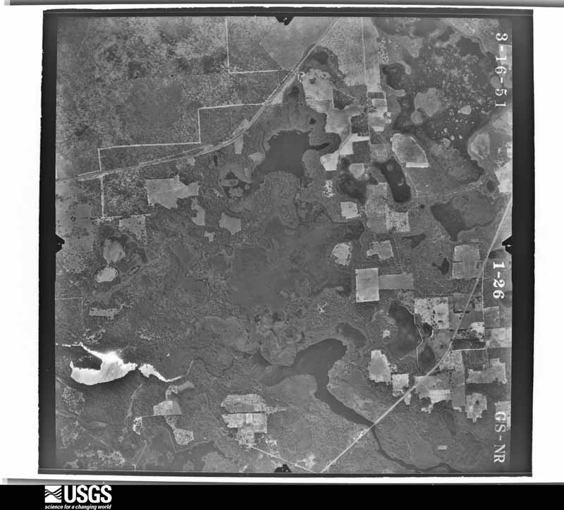 U.S. Geological Survey aerial photograph, 1951-03-16, scale 1:24000