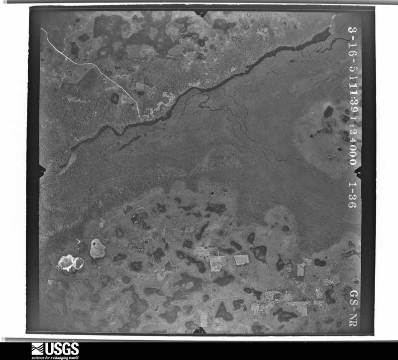 U.S. Geological Survey aerial photograph, 1951-03-16, scale 1:24000