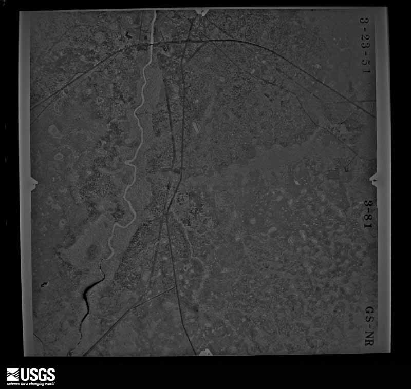 U.S. Geological Survey aerial photograph, 1951-03-23, scale 1:24000