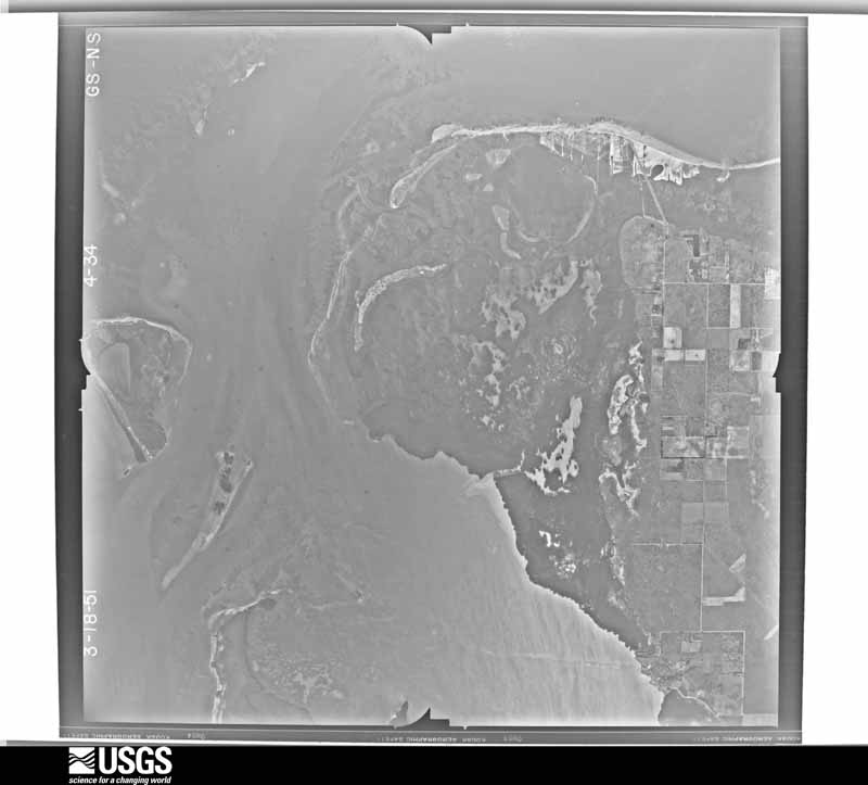 U.S. Geological Survey aerial photograph, 1951-03-18, scale 1:28400