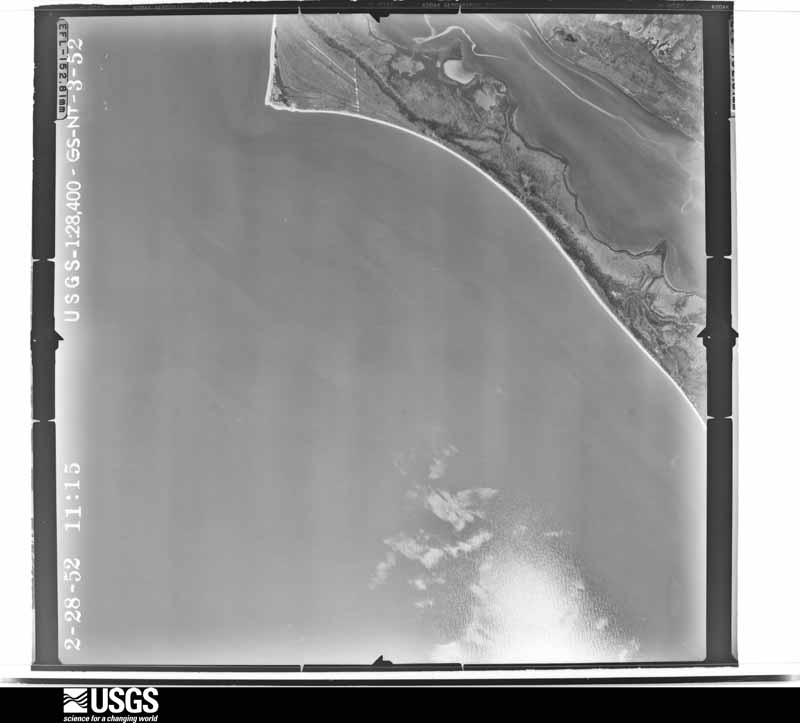 U.S. Geological Survey aerial photograph, 1952-02-28, scale 1:28400