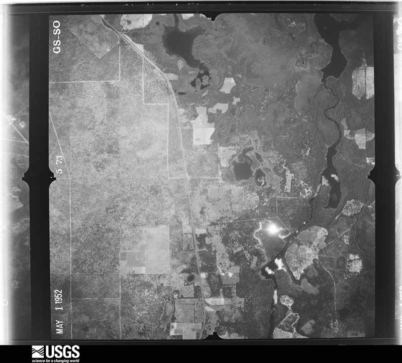 U.S. Geological Survey aerial photograph, 1952-05-01, scale 1:23600