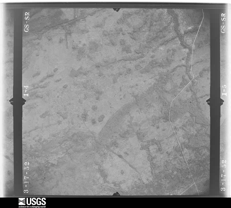 U.S. Geological Survey aerial photograph, 1952-03-17, scale 1:23600