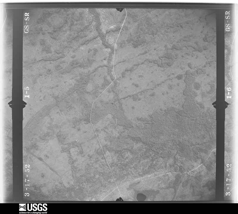 U.S. Geological Survey aerial photograph, 1952-03-17, scale 1:23600