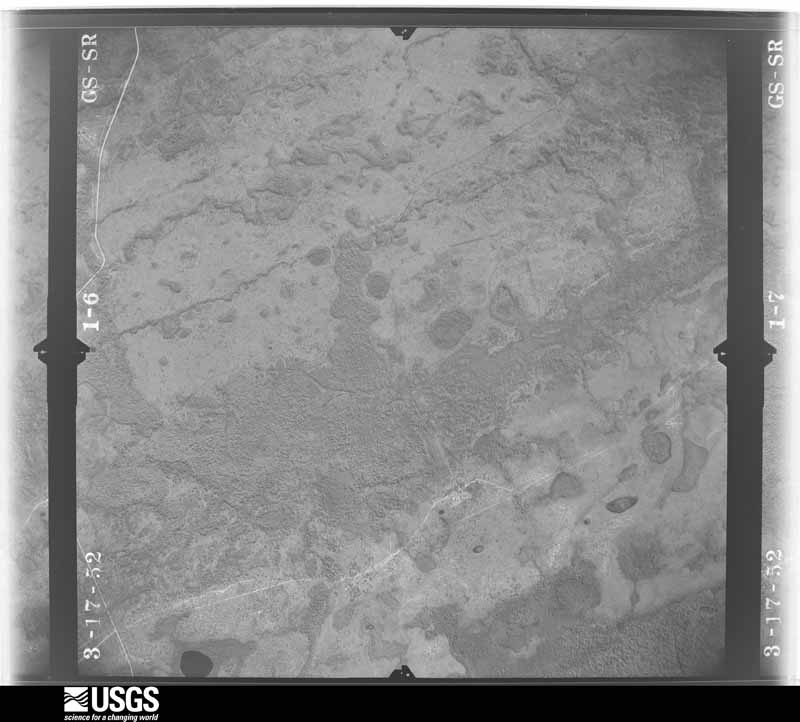 U.S. Geological Survey aerial photograph, 1952-03-17, scale 1:23600