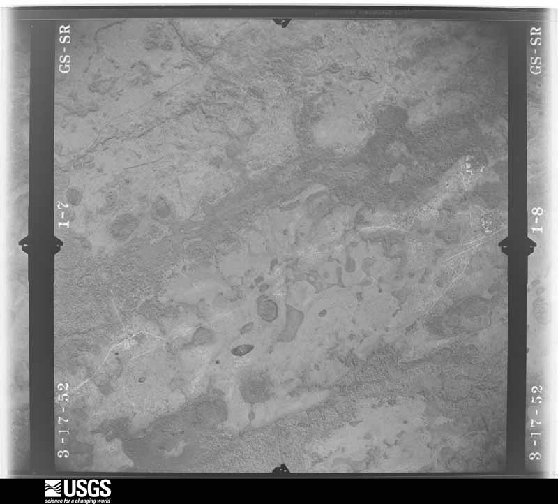 U.S. Geological Survey aerial photograph, 1952-03-17, scale 1:23600