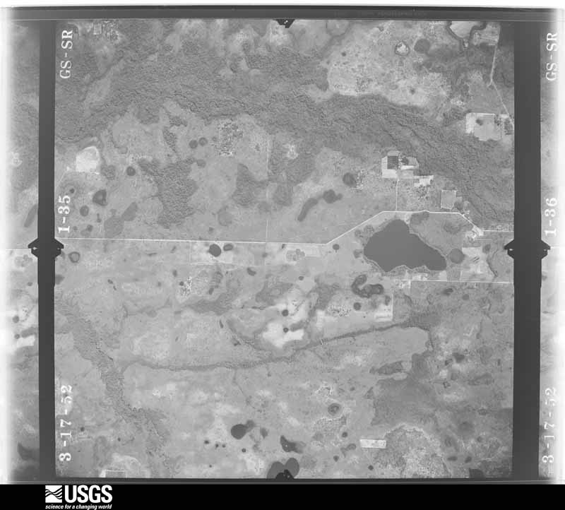 U.S. Geological Survey aerial photograph, 1952-03-17, scale 1:23600