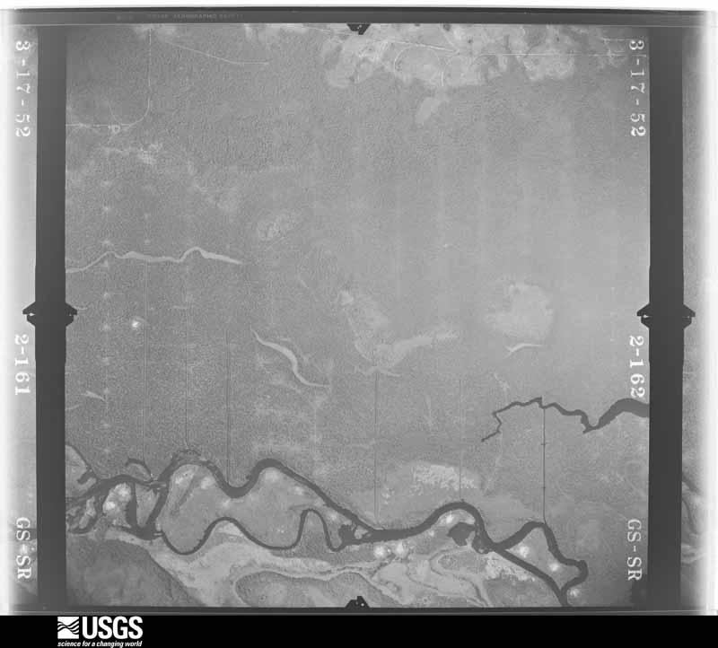 U.S. Geological Survey aerial photograph, 1952-03-17, scale 1:23600