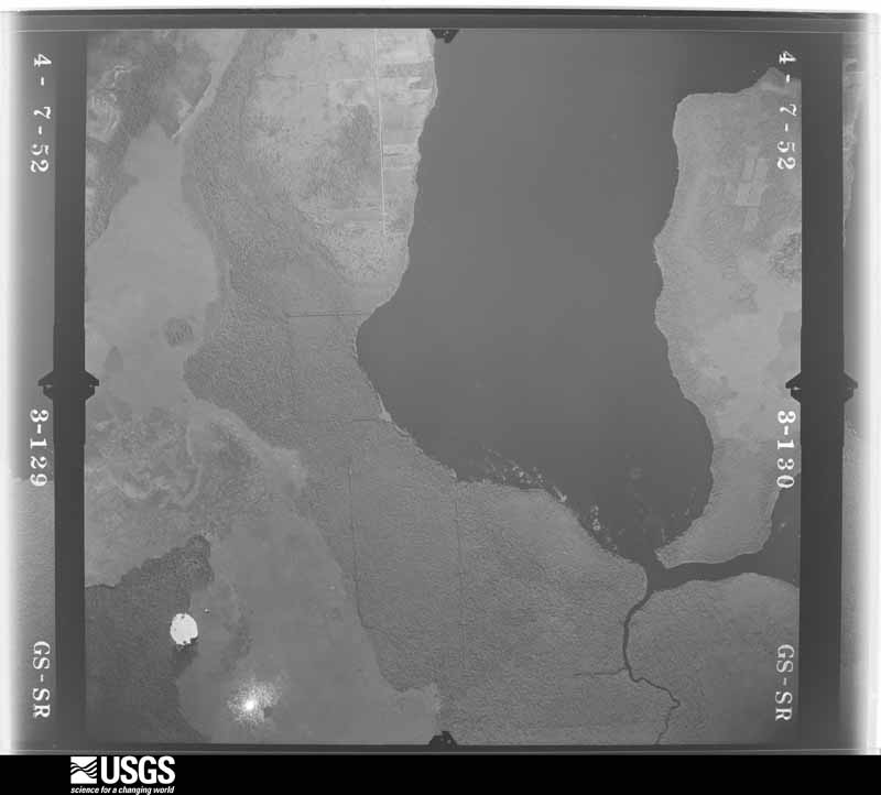 U.S. Geological Survey aerial photograph, 1952-04-07, scale 1:23600