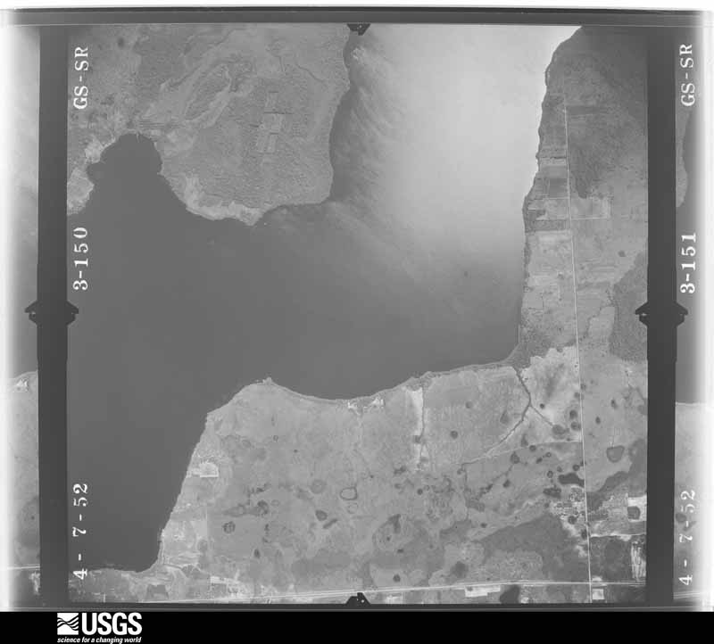 U.S. Geological Survey aerial photograph, 1952-04-07, scale 1:23600