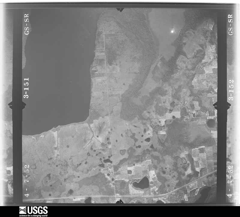 U.S. Geological Survey aerial photograph, 1952-04-07, scale 1:23600