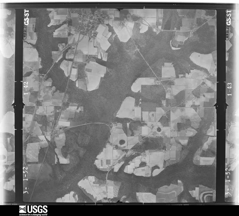 U.S. Geological Survey aerial photograph, 1952-03-01, scale 1:23600