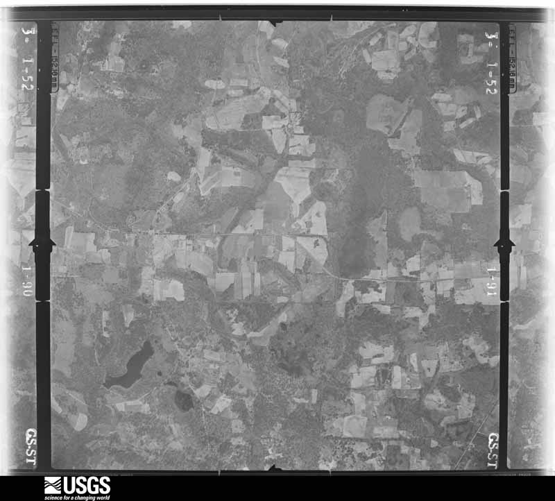 U.S. Geological Survey aerial photograph, 1952-03-01, scale 1:23600