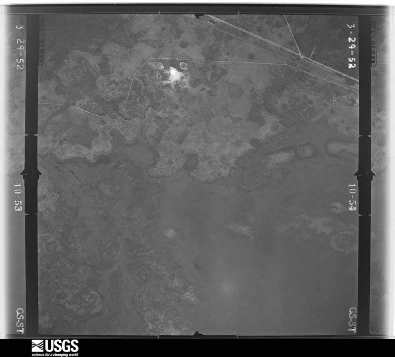 U.S. Geological Survey aerial photograph, 1952-03-29, scale 1:23600
