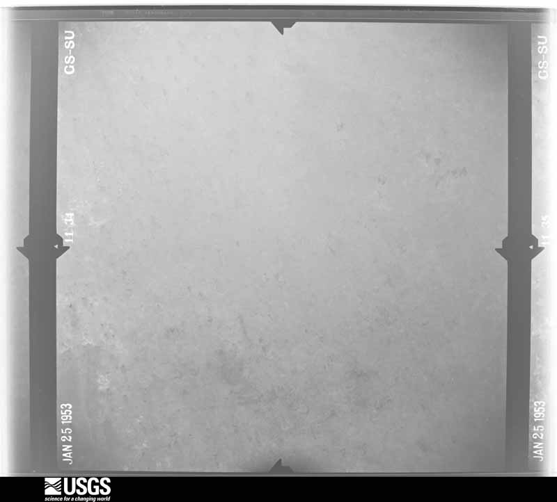 U.S. Geological Survey aerial photograph, 1953-01-25, scale 1:23600