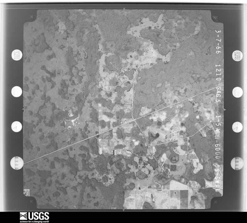 U.S. Geological Survey aerial photograph, 1966-03-07, scale 1:20500