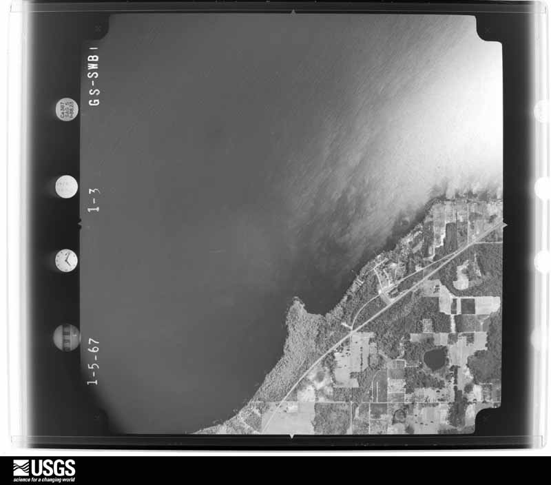 U.S. Geological Survey aerial photograph, 1967-01-05, scale 1:20500